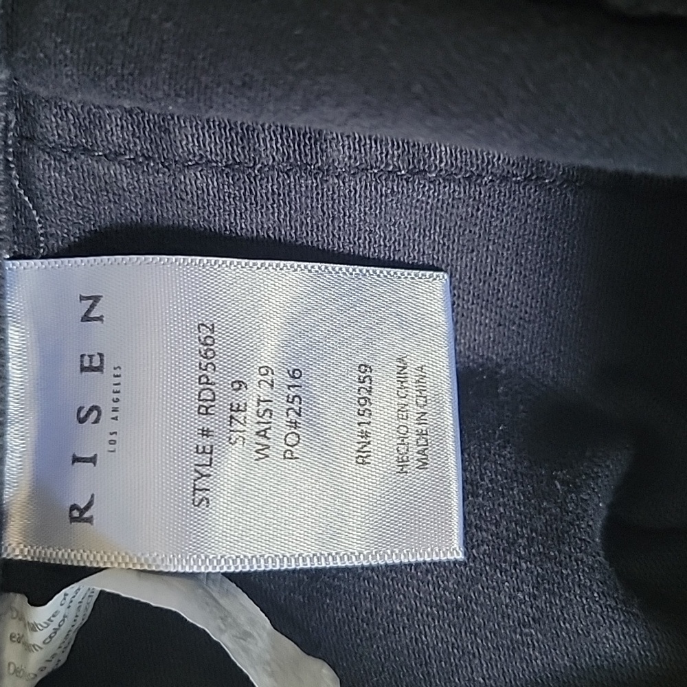 Risen Navy Blue High-Waisted Pants 9/29. NWT - Picture 7 of 9